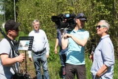 SWR3 Fernsehteam dreht Beitrag zur Eisenbahnromantik mit Uwe Köhler, Alexander und Ralf Bayerlein 2017